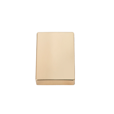Rectangular Flat Light Gold Metal Handbag Lock Hardware DIY Backpack Accessories