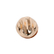 সূক্ষ্ম বৃত্তাকার এমবসড মেটাল হ্যান্ডব্যাগ লক হার্ডওয়্যার 2.7 সেমি কাস্টম রঙ